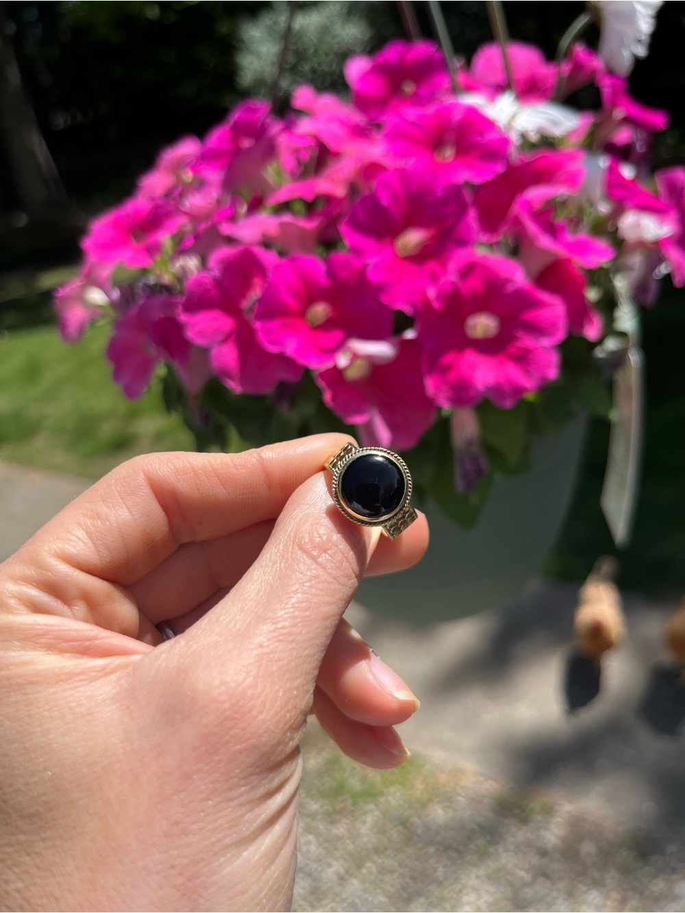 Anna Beck Black Onyx Gold Ring